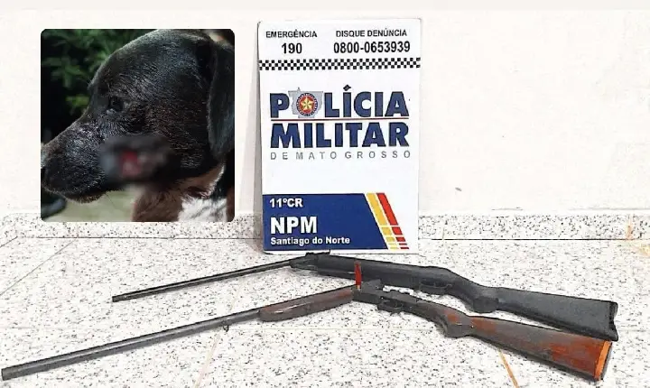 HOMEM É PRESO POR MAUS-TRATOS A ANIMAL E PORTE ILEGAL DE ARMA EM SANTIAGO DO NORTE