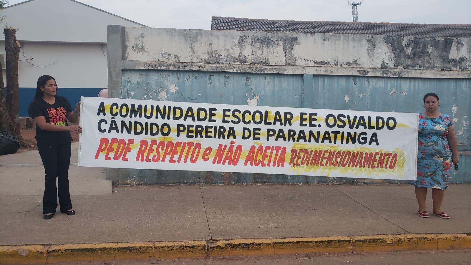 Governo pretende retirar series iniciais da Escola Estadual Osvaldo Cândido Pereira