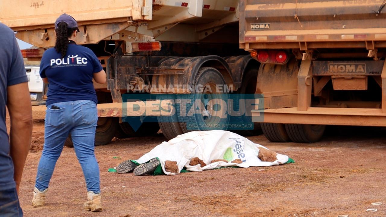 Homem morre ao cair de caçamba de caminhão em Paranatinga