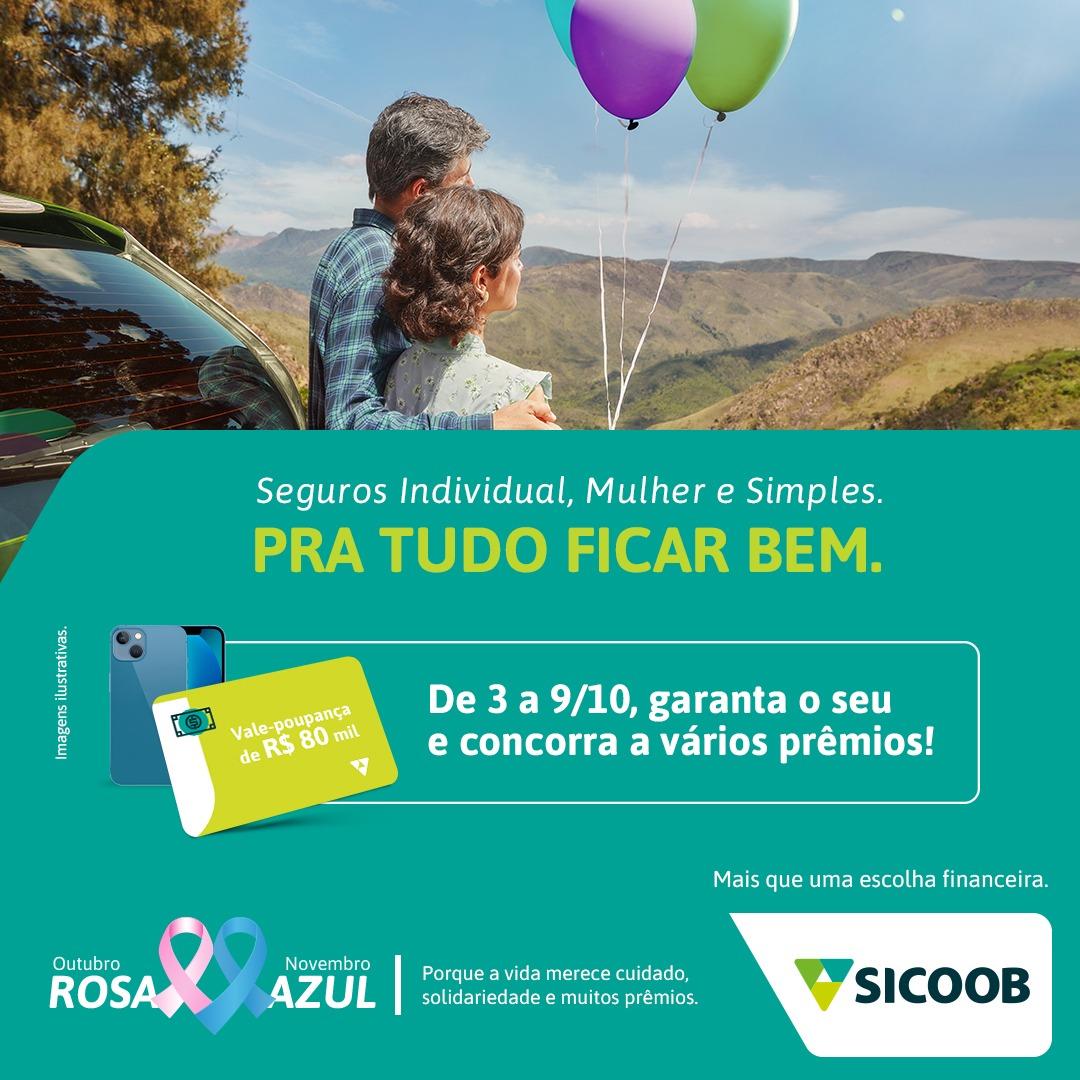 Sicoob sorteia prêmio para quem contratar seguro de  vida e apoiar o Hospital de Amor