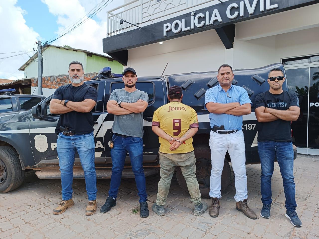 Derf e Polícia Civil de Paranatinga prende sujeito de alta periculosidade que estava foragido