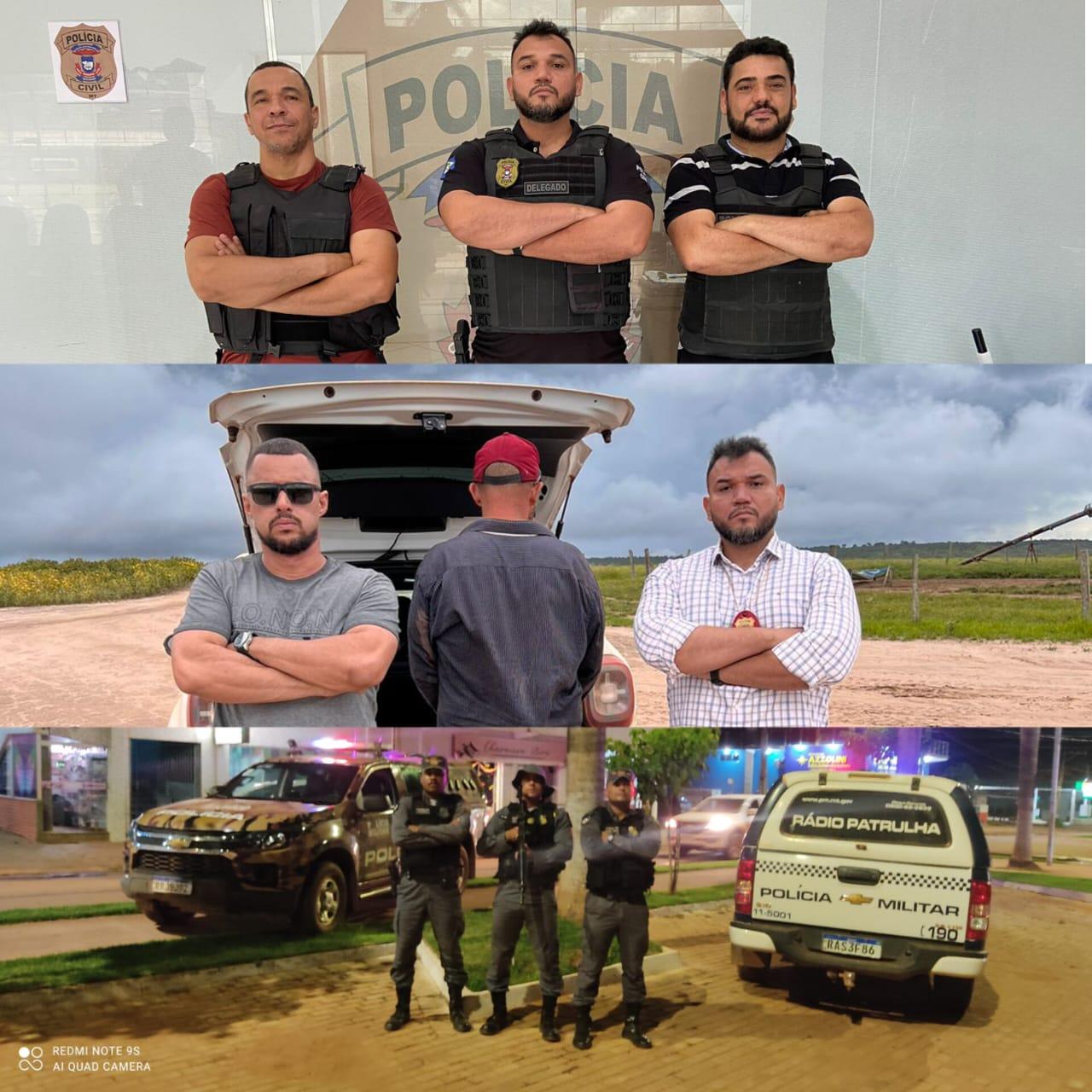 Polícia Civil captura três foragidos da justiça em Paranatinga e Gaúcha do Norte