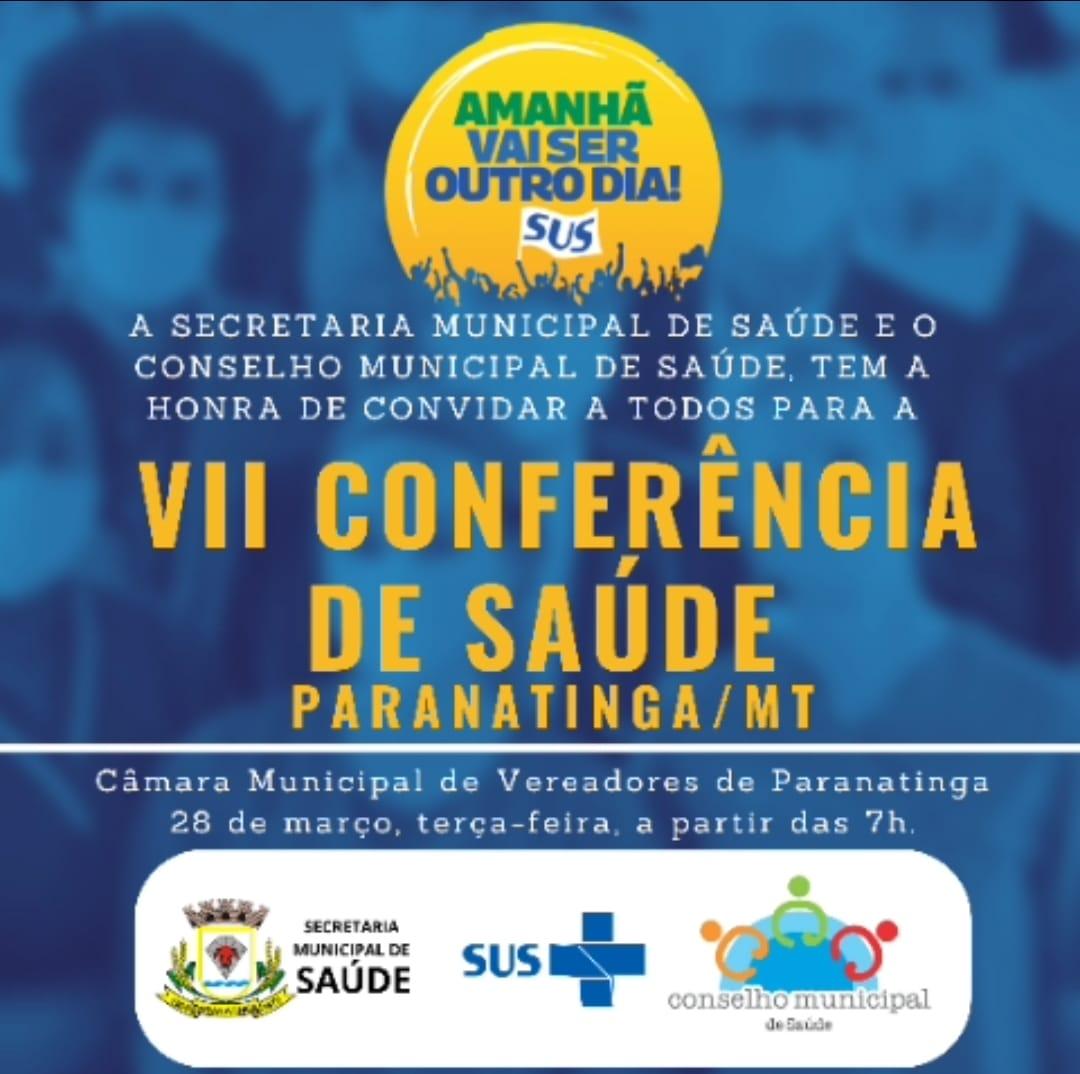 População de Paranatinga é convocada para 7ª Conferência da Saúde