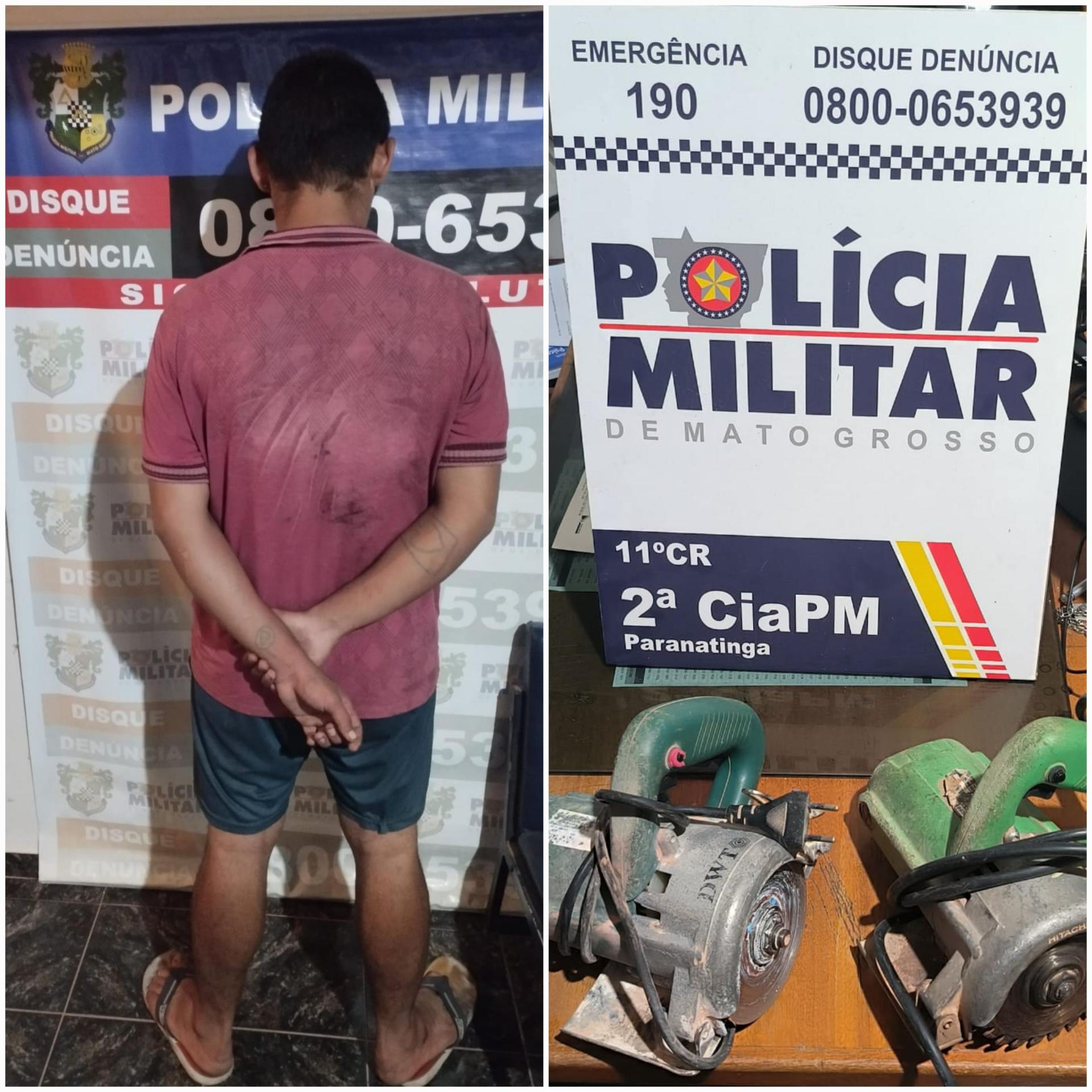 Polícia Militar de Paranatinga recupera ferramentas furtadas de construção