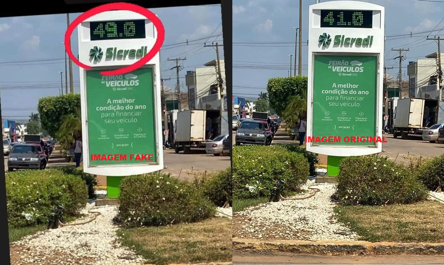 Temperatura de 49 ºC em Paranatinga é FAKE!